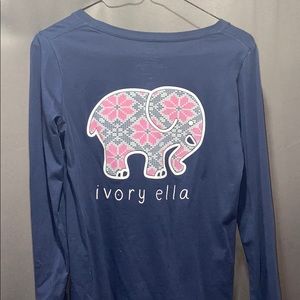 Long sleeve ivory ella tee